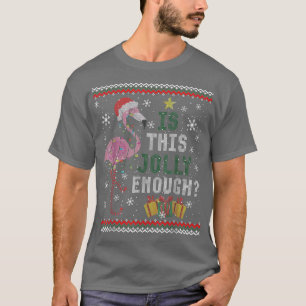 Pink Flamingo Weihnachtsmannmütze Weihnachten Weih T-Shirt