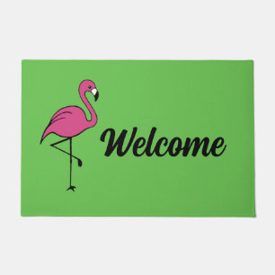 Pink Flamingo Welcome Mat Doormat Rug Fußmatte