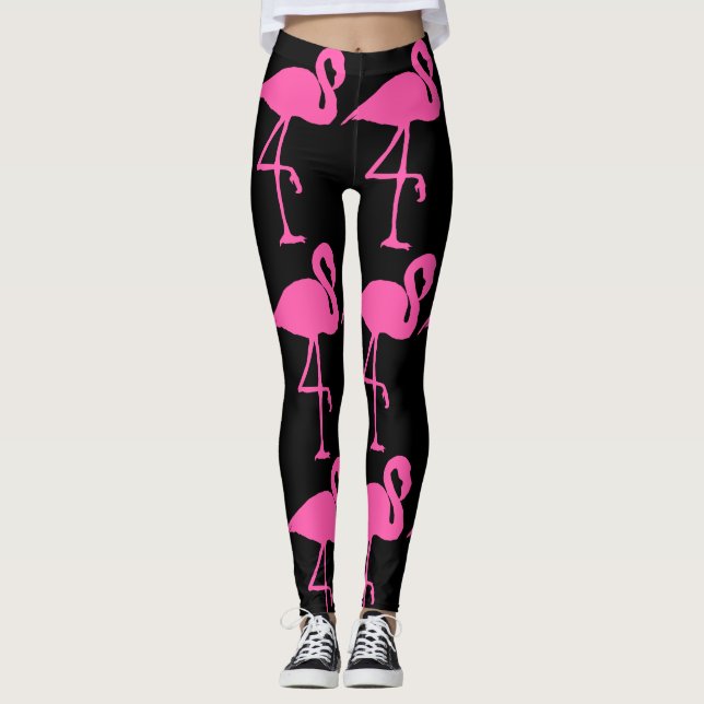 PINK FLAMINGO YOGA PANS LEGGINGS (Vorderseite)