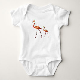 Pink Flamingos Baby Jersey Bodysuit Strampler