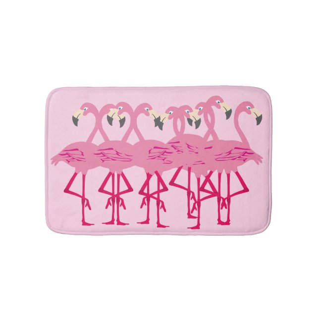 Pink Flamingos Badematte (Vorderseite)