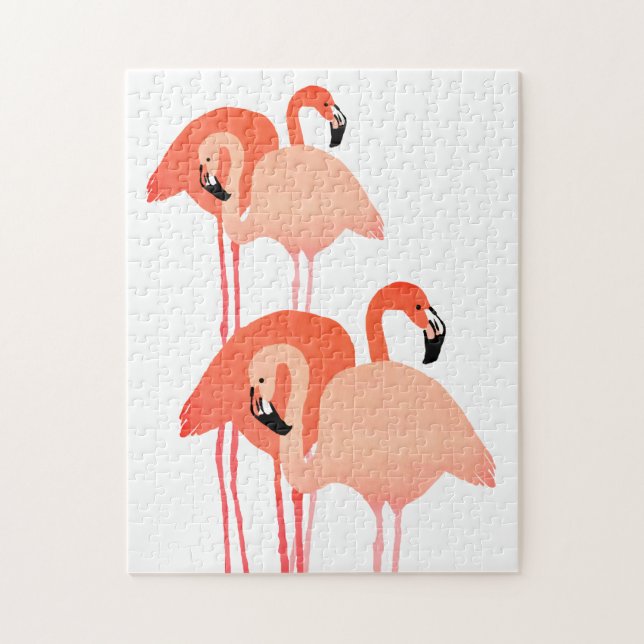 Pink Flamingos Beach Hochzeit (Vertikal)