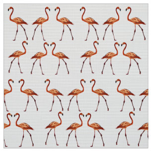 Pink Flamingos Custom Pima Baumwollstoff Stoff
