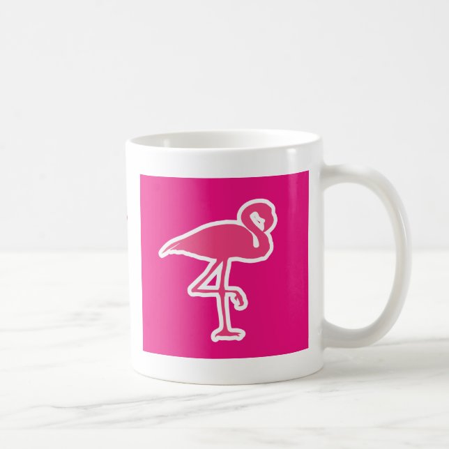Pink-Flamingos Kaffeetasse (Rechts)