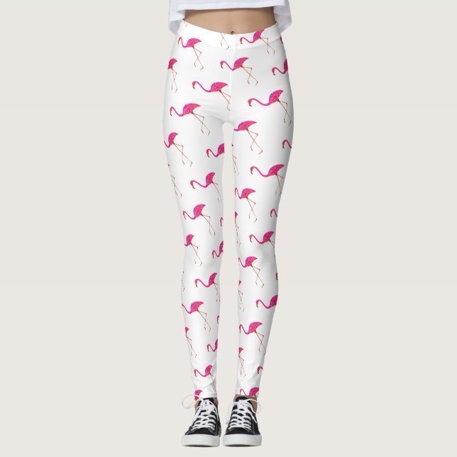 Pink Flamingos Leggings (Vorderseite)