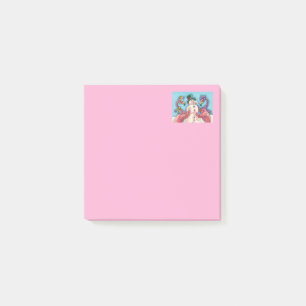 PINK FLAMINGOS MACHEN SNOWMAN, FUNNY CHRISTMAS VÖG POST-IT KLEBEZETTEL