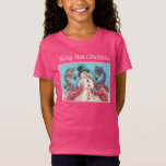PINK FLAMINGOS MACHEN SNOWMAN, FUNNY CHRISTMAS VÖG T-Shirt<br><div class="desc">FLAMINGOS MACHEN PINK SNOWMEN. ADORABLE "MERRY PINK CHRISTMAS" URLAUB T - SHIRT *Individuell ... . Weitere Farben, Stile, Geschlechter Susan Brack Designs</div>