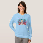 PINK FLAMINGOS MACHEN SNOWMAN, FUNNY CHRISTMAS VÖG T-Shirt<br><div class="desc">FLAMINGOS MACHEN PINK SNOWMEN. ADORABLE "MERRY PINK CHRISTMAS" URLAUB T - SHIRT *Individuell ... . Weitere Farben,  Stile,  Geschlechter Susan Brack Designs</div>