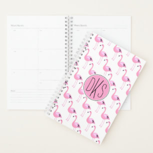 Pink Flamingos Monogramm Planer