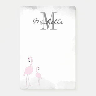 Pink Flamingos Personalisiert Post-it-Notizen Post-it Klebezettel