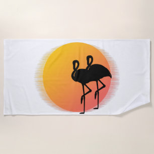 Pink Flamingos Strandtuch
