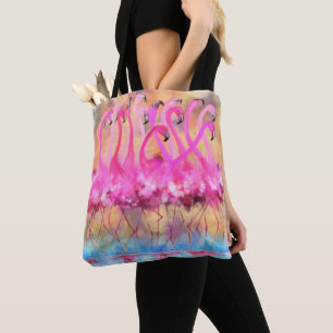 Pink Flamingos Tote Tasche