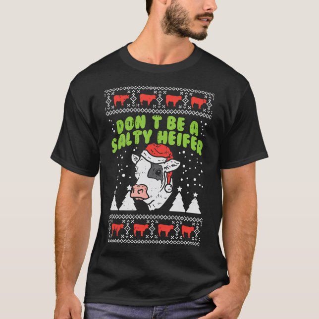Pink Flamingos Weihnachts Palme Tree Tropical Xmas T-Shirt (Vorderseite)