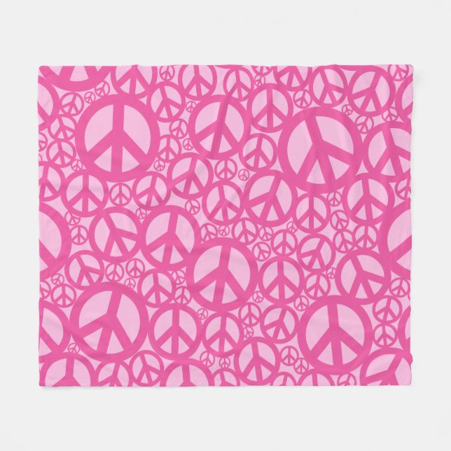 Pink Fleecedecke (Vorderseite (Horizontal))