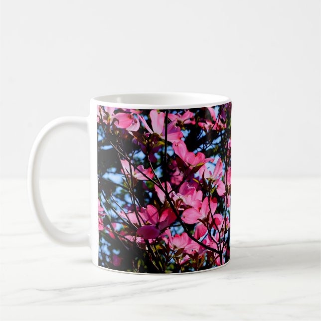 Pink fleuri Dogwood tree Café Mug (Gauche)
