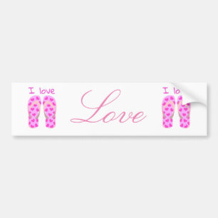 Pink Flip Flops Thunder_Cove Autoaufkleber