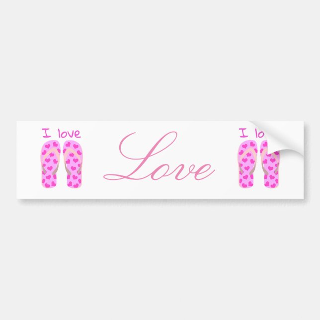 Pink Flip Flops Thunder_Cove Autoaufkleber (Vorne)