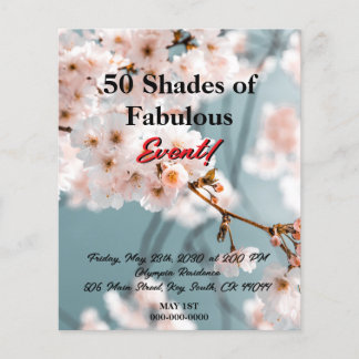 Pink Floral 50 Schattierungen von Fabulous Flyer