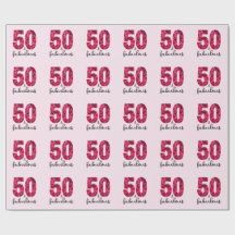 Pink Floral 50 und fabelhafte 50. Geburtstagsparty