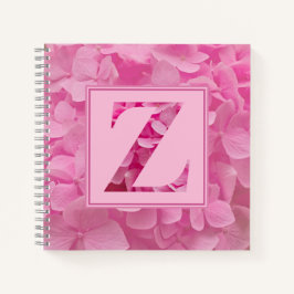 Pink Floral Alphabet Letter "Z" Journal-Notebook Notizbuch