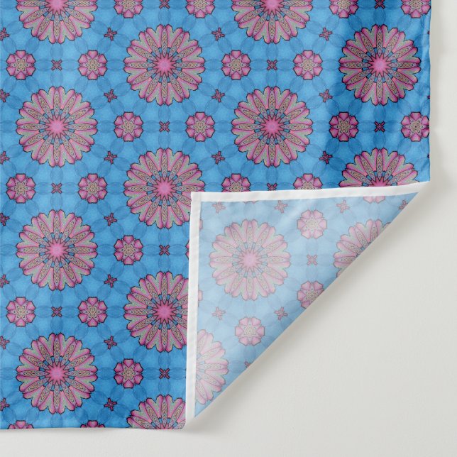 Pink Floral Art Wandteppich (Detail)