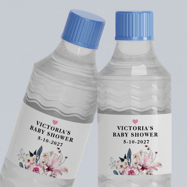 Pink Floral Baby in Bloom Baby Dusche (Von Creator hochgeladen)