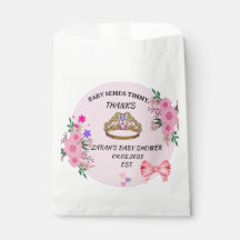 PINK FLORAL BABY SHOWER Fvor Bags