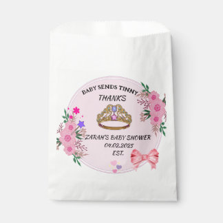 PINK FLORAL BABY SHOWER Fvor Bags Geschenktütchen