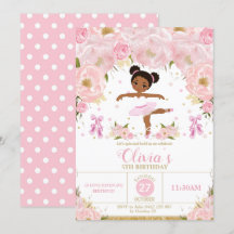 Pink Floral Ballerina Birthday Tutu Ballett Tanz