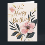 Pink Floral Best Friends Foto Happy Birthday Karte<br><div class="desc">Pink Floral Best Friends Foto Happy Birthday Card</div>