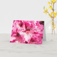 Pink Floral Bliss - Carte d'anniversaire personnal