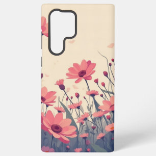 Pink Floral Bliss weiche rosa Blüten Samsung Galaxy Hülle
