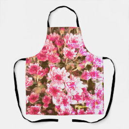 Pink Floral Bloom Pattern Design Schürze