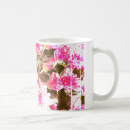 Pink Floral Bloom Pattern – Soft Botanical Design Kaffeetasse