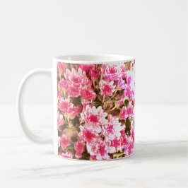 Pink Floral Bloom Pattern – Soft Botanical Design Kaffeetasse