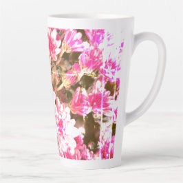 Pink Floral Bloom Pattern – Soft Botanical Design Milchtasse