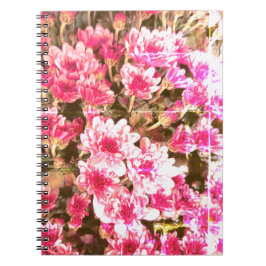 Pink Floral Bloom Pattern – Soft Botanical Design Notizblock
