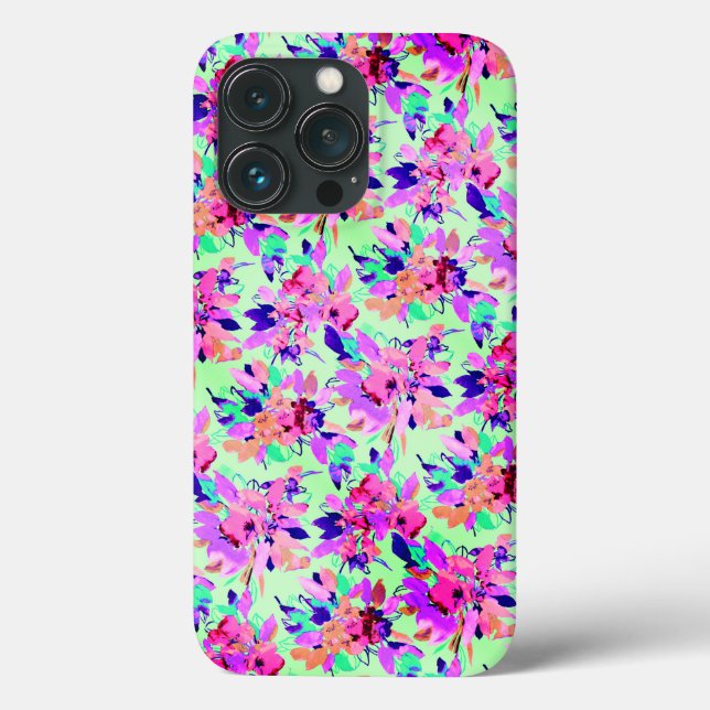 Pink Floral Blume Case-Mate iPhone Case (Rückseite)
