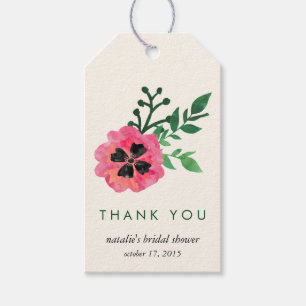 Pink Floral Brautparty Vielen Dank für Ihr Interes Geschenkanhänger