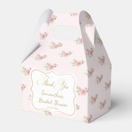Pink Floral Bridal Tee Party Geschenkschachtel