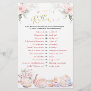Pink Floral Bridal Teezeremonie Party