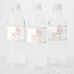 Pink Floral Carriage Baby Dusche