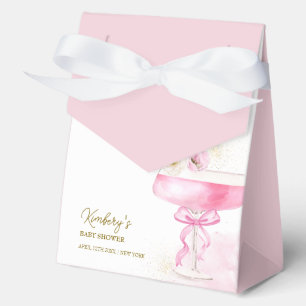 Pink Floral Champagner Brunch Bubbly Baby Dusche Geschenkschachtel