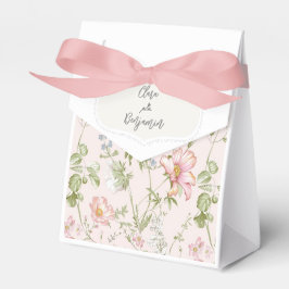 Pink Floral Chinoiserie Hochzeit Geschenkschachtel