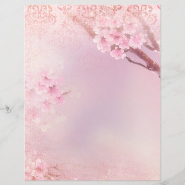 Pink Floral & Damask Ephemera (Vorderseite)