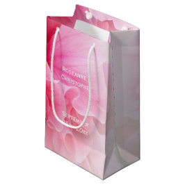 Pink Floral Design Wedding Kleine Geschenktüte