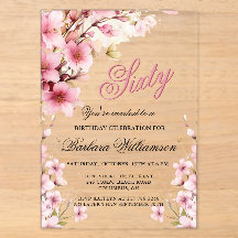 Pink Floral Elegance 60. Geburtstagsparty