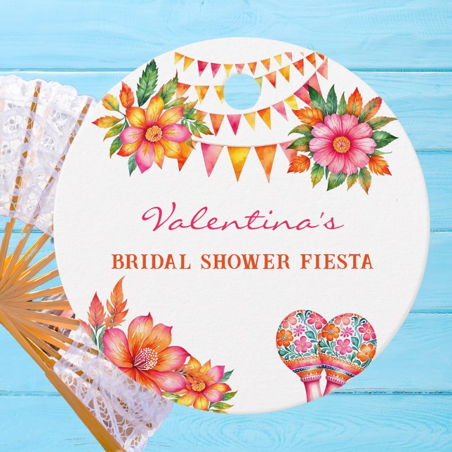 Pink Floral Fiesta Brautparty Vielen Dank Geschenkanhänger (Von Creator hochgeladen)