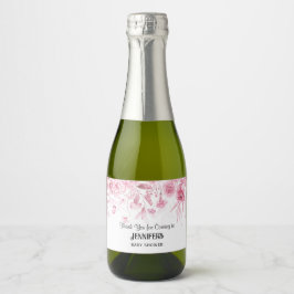 Pink Floral Girl Babydusche Vielen Dank für Ihre U