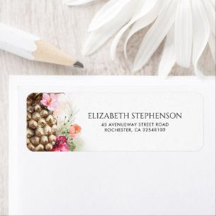 Pink Floral Gold Ananas Beach Hochzeit